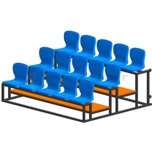 Купить Трибуна мобильная 3 ряда сиденья пластиковые на 15 мест в Тюмени 