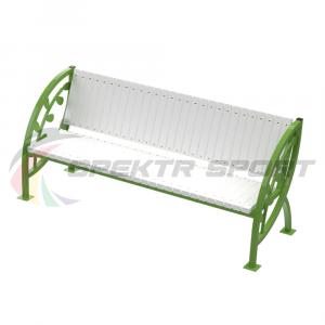 Купить Скамья уличная Кляксы с веточкой 2000*900*630 мм, каркас металл в Тюмени 